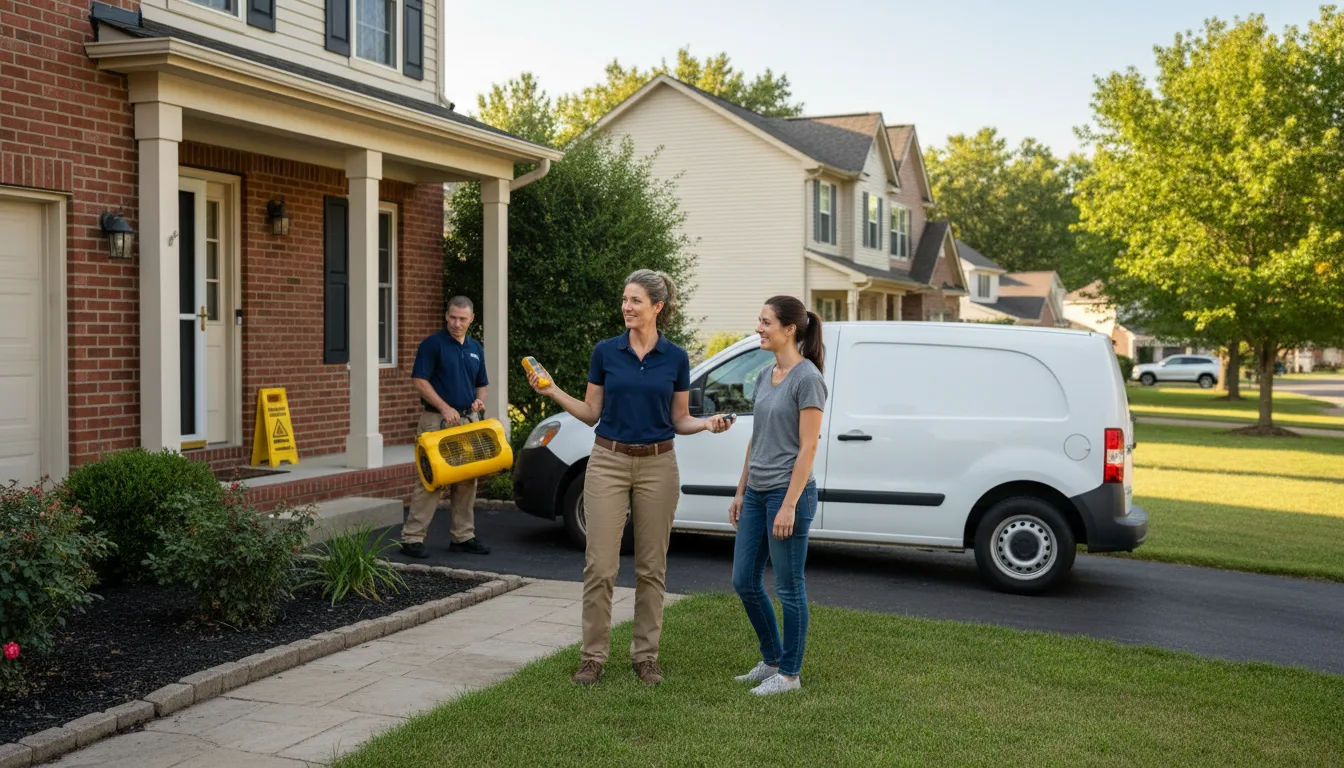 Water restoration image for Dehumidification And Cleanup Services in Chatham, NJ